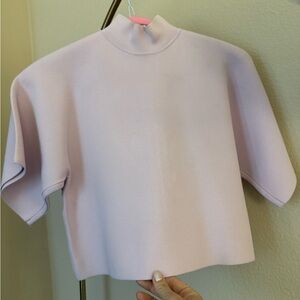 Herve Leger Blush Pink Knit Top